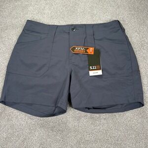 New 5.11 Tactical Womens 10 Layla Short Flint Gray Enduro-Flex Hiking Utility